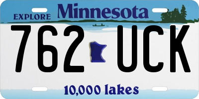 MN license plate 762UCK