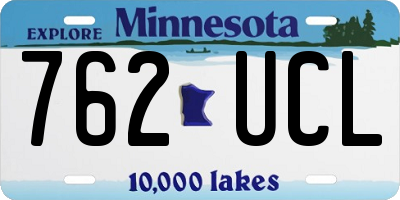 MN license plate 762UCL