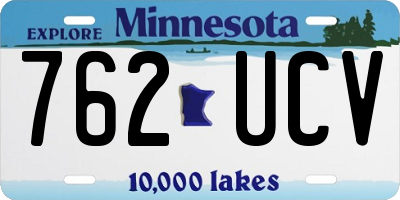 MN license plate 762UCV