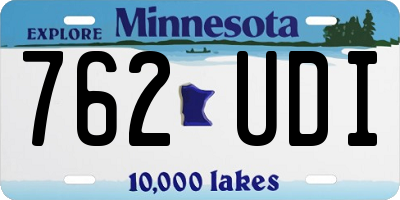 MN license plate 762UDI