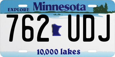 MN license plate 762UDJ