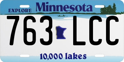 MN license plate 763LCC