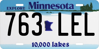 MN license plate 763LEL