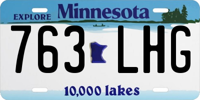 MN license plate 763LHG