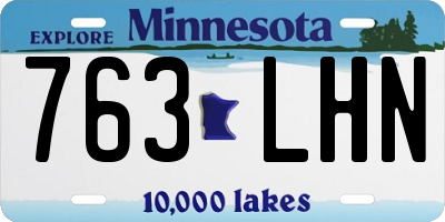 MN license plate 763LHN