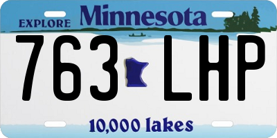 MN license plate 763LHP