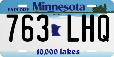 MN license plate 763LHQ