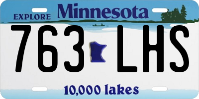MN license plate 763LHS