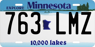 MN license plate 763LMZ
