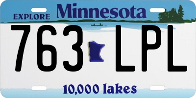 MN license plate 763LPL