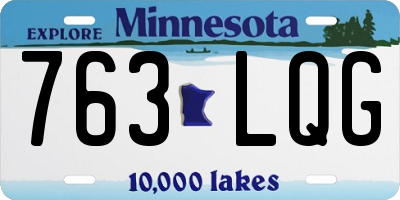 MN license plate 763LQG