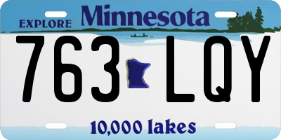 MN license plate 763LQY
