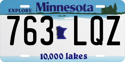 MN license plate 763LQZ