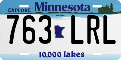 MN license plate 763LRL