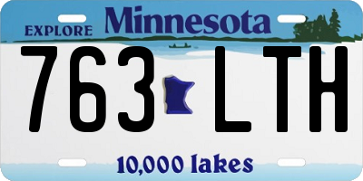 MN license plate 763LTH