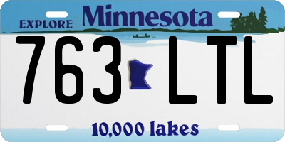 MN license plate 763LTL