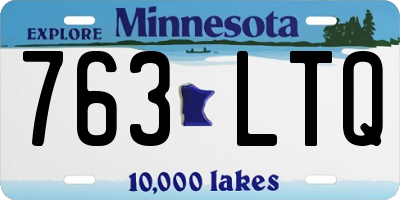 MN license plate 763LTQ