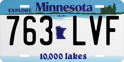 MN license plate 763LVF