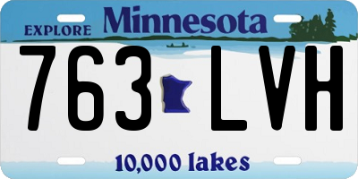 MN license plate 763LVH