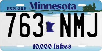 MN license plate 763NMJ