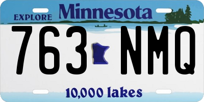 MN license plate 763NMQ
