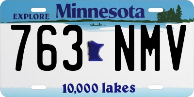 MN license plate 763NMV
