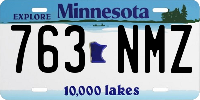 MN license plate 763NMZ