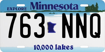 MN license plate 763NNQ