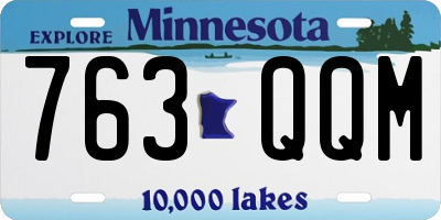 MN license plate 763QQM