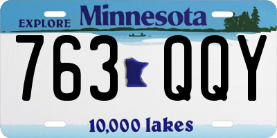 MN license plate 763QQY