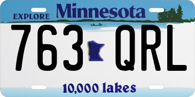 MN license plate 763QRL