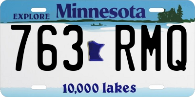 MN license plate 763RMQ