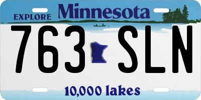 MN license plate 763SLN