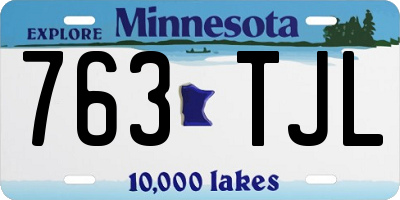MN license plate 763TJL
