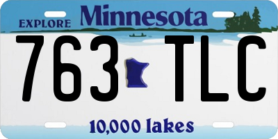 MN license plate 763TLC