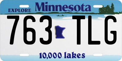 MN license plate 763TLG