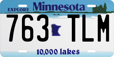 MN license plate 763TLM