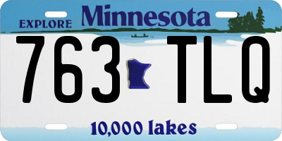 MN license plate 763TLQ