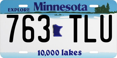 MN license plate 763TLU