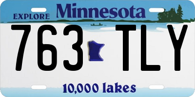 MN license plate 763TLY