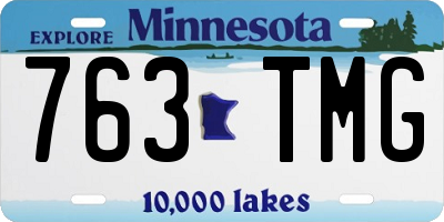 MN license plate 763TMG