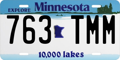 MN license plate 763TMM