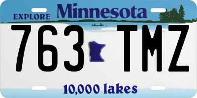 MN license plate 763TMZ