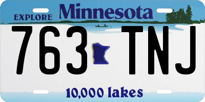 MN license plate 763TNJ