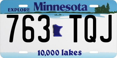 MN license plate 763TQJ