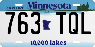 MN license plate 763TQL
