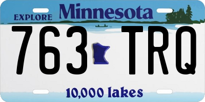 MN license plate 763TRQ