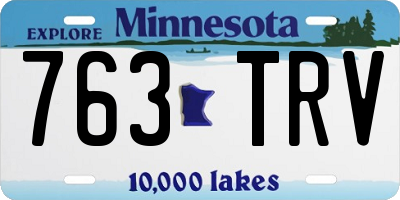 MN license plate 763TRV