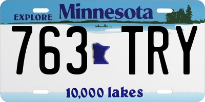 MN license plate 763TRY