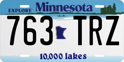 MN license plate 763TRZ